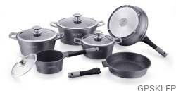 Zestaw garnków 14 el Royalty Line ES1014 silver