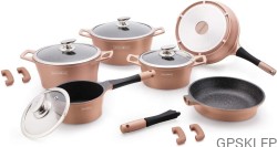 Zestaw garnków 14 el Royalty Line ES1014 miedź