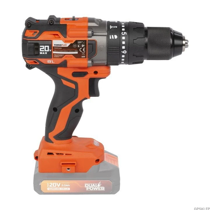 Wiertarko-wkrętarka udarowa 20V Powerplus POWDP15220