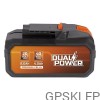 Bateria 2x20V Dual Power POWDP9040