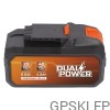 Bateria 2x20V Dual Power POWDP9040