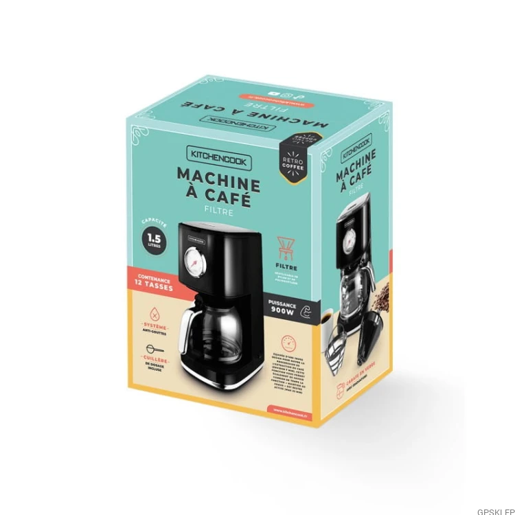 Ekspres przelewowy Kitchencook RETRO BLACK