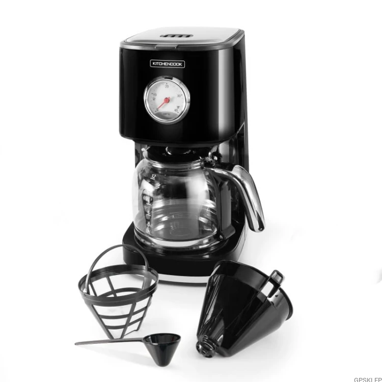 Ekspres przelewowy Kitchencook RETRO BLACK