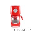 Ekspres przelewowy Kitchencook RETRO RED