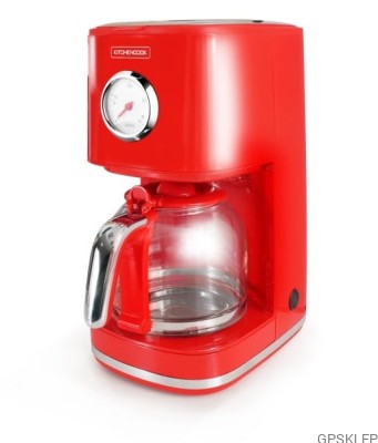 Ekspres przelewowy Kitchencook RETRO RED