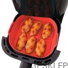 Wkłady silikonowe do airfryer Kitchencook SILIPOT SQUARE RED