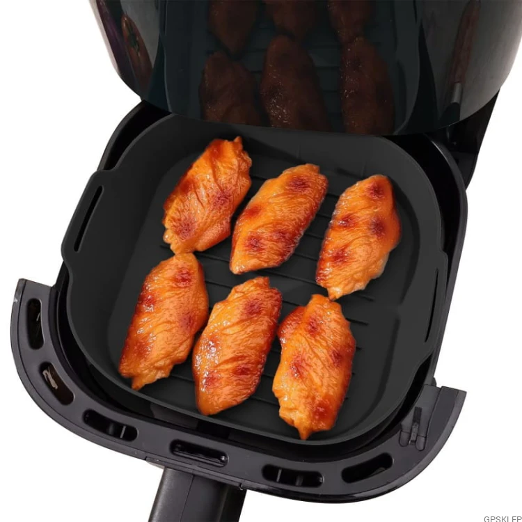Wkłady do airfryer Kitchencook SILIPOT SQUARE BLACK