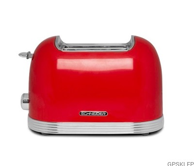 Toster retro 2 otwory Schneider SCT02 czerwony