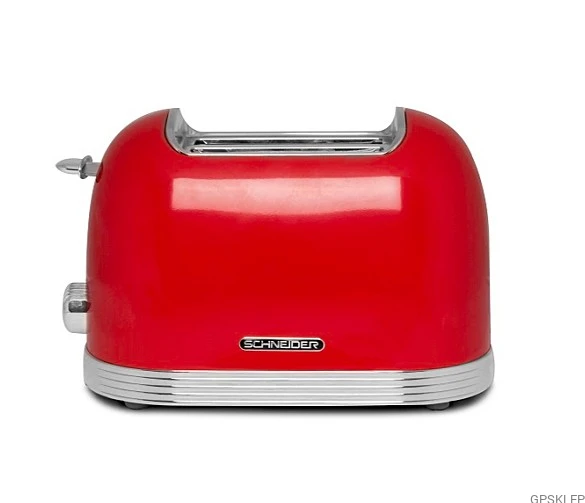 Toster retro 2 otwory Schneider SCT02 czerwony