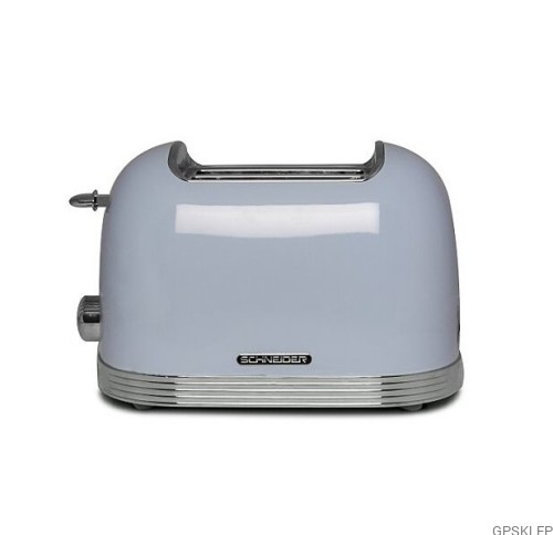 Toster retro 2 otwory Schneider SCT02 niebieski